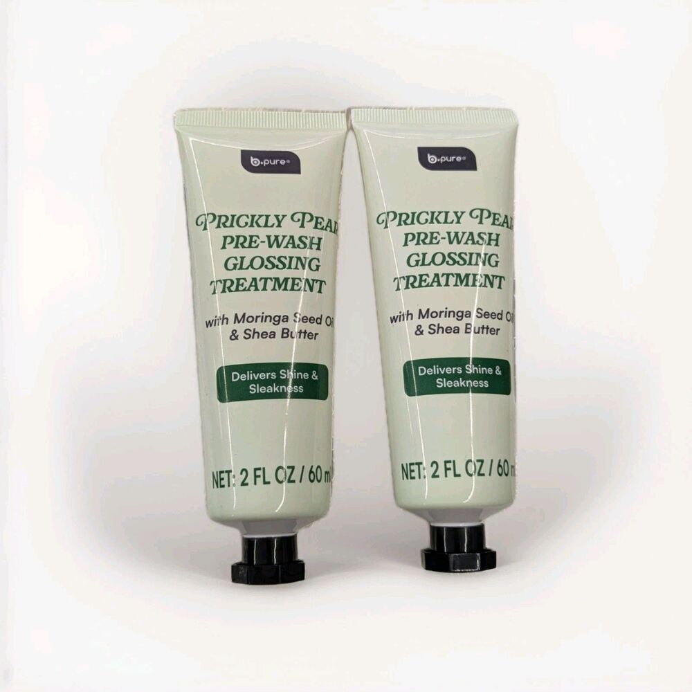 b.pure Prickly Pear Pre-Wash Glossing Treatment 2oz W Moringa Seed & Shea Butter